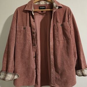 Bonobos Pink Corduroy Shirt Jacket Medium-Short